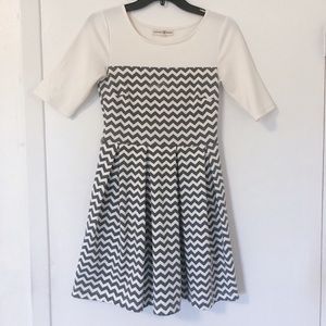 Alter’D State Grey And Off White Dress